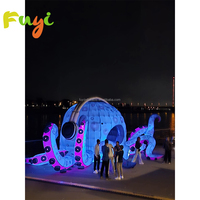 Fond de scène jouer accessoires gonflable musique Tunnel Art scène mascotte personnage
