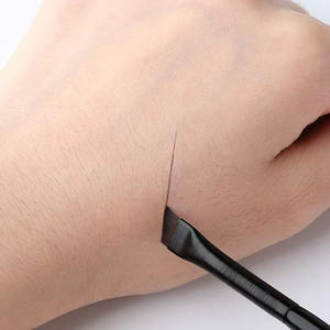 Marque privée Cheveux synthétiques professionnels Détail Pochoir à sourcils Pinceau teinté Pinceau incliné à angle ultra-mince Pinceau de maquillage unique - Product Image 5