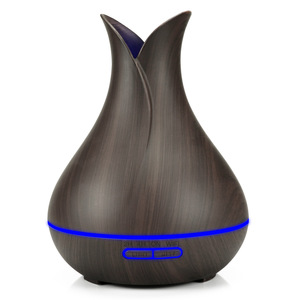 Diffuseur d'arômes à motif marbré 400 ml, humidificateur avec lumière LED, usage domestique et commercial - Product Image 5