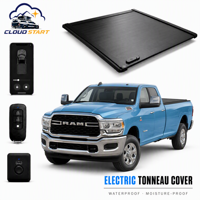 Couverture de benne de camion Ram 1500, couverture de benne rétractable électrique, Ford F-150 2021-2024, Nissan Frontier 2022-2024, couverture de benne électrique