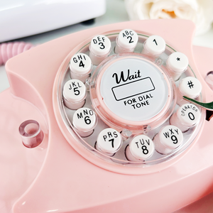 <span class=keywords><strong>Téléphone</strong></span> filaire à cadran rotatif de style antique rose, <span class=keywords><strong>téléphone</strong></span> fixe de bureau en plastique durable, vente en gros pour les bureaux à domicile, les hôtels, les écoles - Product Image 5