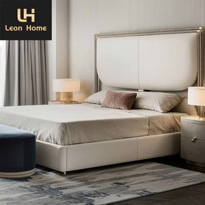Meubles <span class=keywords><strong>Leon</strong></span> Vente en gros Taille personnalisée Style italien classique Grand lit Queen rembourré Taille <span class=keywords><strong>King</strong></span> de luxe - Product Image 5