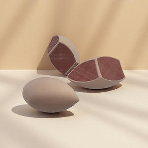 2025 nueva moda emulational huella dactilar cuero multicolor maquillaje esponja maquillaje licuadora - Product Image 5