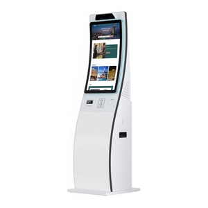 Kiosco con Pantalla Táctil Curva y Escáner de Código de Barras, Terminales de Autoregistro, Kiosco NFC Android con Soporte de Piso, Kiosco para Gobierno - Product Image 1