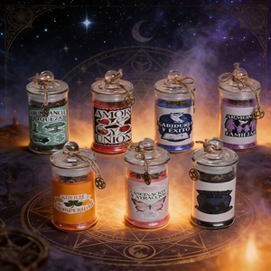 เทียนหอมธีมพิธีกรรม 7 แบบ น้ำหนัก 120 กรัม ทำจากขี้ผึ้งถั่วเหลืองธรรมชาติ ประดับด้วย<span class=keywords><strong>ดอกไม้</strong></span>แห้ง เทียนวิเศษสำหรับการทำสมาธิ การบำบัด และอโรมาเธอราพี - Product Image 1