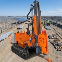 Perforadora Hidráulica Solar para Paneles Fotovoltaicos Mejorada, Modelo 360, Superventas °   Máquina Perforadora de Tierra con Rotación Completa para Operación Flexible