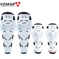 4 Pièces VEMAR Genouillères et Coudières d'été pour Moto, VTT, Cyclisme, BMX, DH, ATV, Motocross