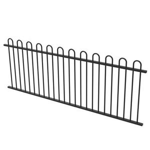 Clôture de jardin en aluminium au meilleur <span class=keywords><strong>prix</strong></span> facile à assembler 6ft x 8ft piquets et treillis extérieurs en <span class=keywords><strong>zinc</strong></span> noir pour espaces extérieurs - Product Image 6