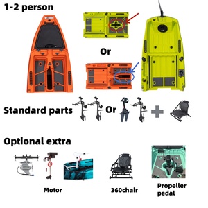 Kayak de Pesca Modular LSF de 3/2 Secciones para 1-2 Personas, Multifuncional, con Aleta/Propulsor/Motor - Product Image 3