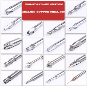 Fresa <span class=keywords><strong>CNC</strong></span> su misura fresa fresa per acciaio inossidabile HRC55 4 flauti fresa macchina utensili <span class=keywords><strong>router</strong></span> bit carburo fessura trapano - Product Image 2