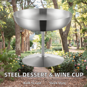 Multi-function 304 Stainless Steel Modern High-quality Dessert Ice Cream Cups Wine <b>Goblets</b> Breakfast Fruit Bowl 150/250ml - Product Image 2