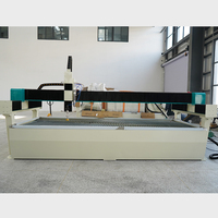 Machine de découpe au jet d'eau pour marbre 4000x2000mm, WAMIT 3/5 axes CNC pour matériaux composites et verre