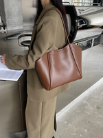 Nouveau Sac à Bandoulière en Cuir Véritable Souple pour Femme 2026 – Grande Capacité, Sensation Haut de Gamme, Idéal pour les Trajets Quotidien, Fermeture Éclair, en Cuir de Vachette