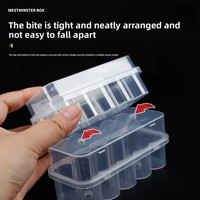 Boîte de stockage de vaccins en poudre lyophilisée, flacon transparent Penlin, boîte d'emballage en plastique pour médicaments, dix paquets, étui pour peptides