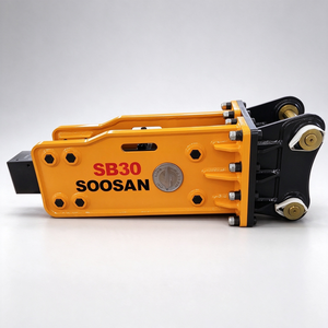 Martillo Hidráulico de Demolición SOOSAN SB30 de Cabeza Abierta con Cincel de 53 mm para Excavadoras de 2-4.5 Toneladas - Product Image 1