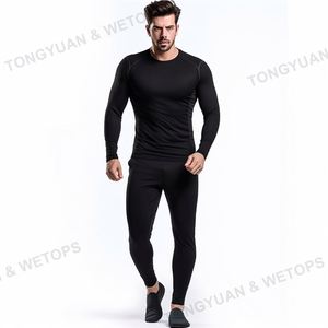 <span class=keywords><strong>Intimo</strong></span> termico invernale da <span class=keywords><strong>uomo</strong></span> <span class=keywords><strong>caldo</strong></span> primo strato mutande da <span class=keywords><strong>uomo</strong></span> Set pantaloni lunghi Johns in pile ad asciugatura rapida - Product Image 3