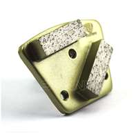 Segment de meule diamantée trapézoïdale haute performance 30 Grit pour machine à poncer les sols en béton, multi-grains 16 # -220 #   Interface personnalisée
