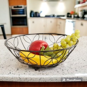 Wholesale Supply Decorative <b>Wire</b> Metal <b>Basket</b> <b>for</b> Fruit Bread Snacks and Home <b>Storage</b> Organization Available at Best Price - Product Image 3