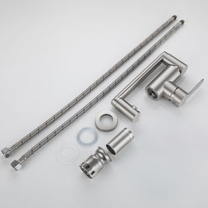 Robinet de <span class=keywords><strong>cuisine</strong></span> mural pliable en acier inoxydable 304, robinet de lavabo de salle de bain, douche, couleur noire, robinets de <span class=keywords><strong>cuisine</strong></span>, mélangeur - Product Image 5