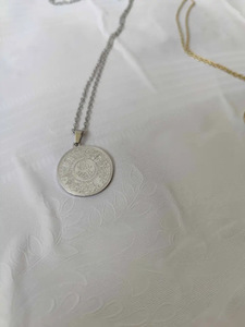 Islam Muslim Ancient Coins Necklaces Titanium Steel Muslim Coin <strong>Items</strong> Ayatul Kursi Pendant <strong>Religious</strong> Islamic Ornament Necklace - Product Image 3