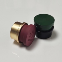 Tapa de Perfume Magnética de Zamac de 15 mm, Personalizada y de Lujo, en Forma de Cilindro