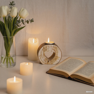 Cây gỗ người giữ ngọn nến trang trí nội thất nến Jar người giữ ngọn nến gỗ - Product Image 2