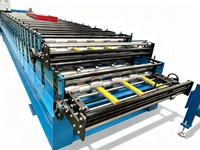 Línea de Producción de Láminas para Techos de Acero Galvanizado Automática con Control PLC, Máquina de Fabricación de Láminas para Techos