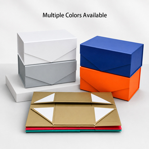 Custom Collapsible Magnetic Gift Box Black Folding Rigid Paper Gift Box Fold Flat Storage Packaging Box Own Factory Custom Print - Product Image 5