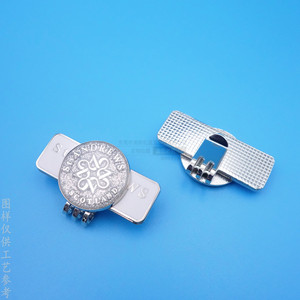 Custom Metal Golf Cap Clip <b>Bright</b> Nickel Magnetic With Logo Design For Adults Sports Fashion Accessory - Product Image 2