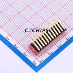 DA-12-R DIP Switch Through hole Component (THT) Switch ( Number of Switch Sections: 12 )( Lead Spacing: 2.54mm )( Color: Red ) - Product Image 2