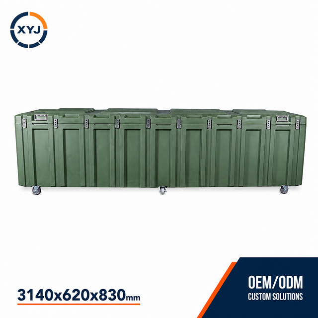 3140x620x830mm Industrial Rotomolded Protective Transit Shipping Case for Marine and Offshore Equipment Transport and Storage