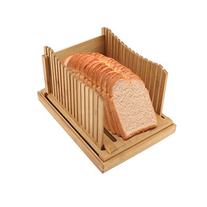 Chất Lượng Cao Tre Bánh Mì <span class=keywords><strong>Slicer</strong></span> Cho Tự Làm Sử Dụng Bánh Mì Gia Đình Quà Tặng Với Điều Chỉnh Chiều Rộng Bánh Mì Cắt Lát Hướng Dẫn - Product Image 2