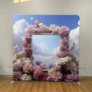 Support de toile de fond pour photomaton en tube d'aluminium, vente directe d'usine, sans plis, en polyester 260 g/m², type taie d'oreiller - Product Image 3