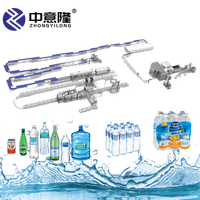 Volledig automatische 6000BPH 12000BPH 24000BPH 3-in-1 installatie complete afvulproductielijn voor gebotteld drinkwater en puur mineraalwater
