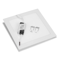 Plafonnier carré rond ultra fin 3W 6W 9W 12W 15W 18W 24W, panneau LED encastré