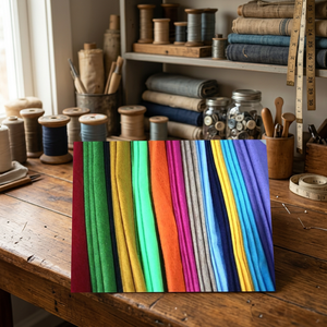 FEUTRE 100% POLYESTER COLORÉ 190GSM TEINT EN MÈCHE 90CM TISSUS POUR AMEUBLEMENT ET RIDEAUX - Product Image 3