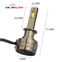 Ampoule de phare LED H1 haute puissance 70W, lumière blanche chaude 4300K pour phare automobile