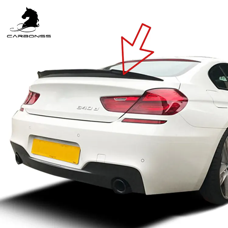 Kohle faser Spoiler Hec klippe Auto Carbon Kofferraum Spoiler Kofferraum flügel V Typ Spoiler Für BMW F06 F12 F13 M6 2012