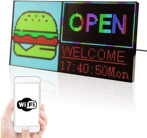 Pantalla de señal Led P3 para exteriores, aplicación para teléfono inteligente, tablero de mensajes programable, pantalla de puesto callejero, tablero de aviso de tienda de 384x192mm - Product Image 6