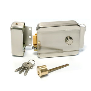 <span class=keywords><strong>Serratura</strong></span> <span class=keywords><strong>Elettrica</strong></span> di Sicurezza in Acciaio Inox 12V, <span class=keywords><strong>Serratura</strong></span> <span class=keywords><strong>Elettrica</strong></span> a Scrocco per Controllo Accessi, Serrature per Cancelli e Porte in Alluminio - Product Image 1