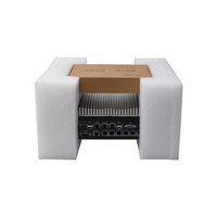 Mini PC robuste avec emplacement d'extension PCI Multi PCIE, PC industriel sans ventilateur avec RAM DRR4, 3 LAN 5 COM RS232 pour le contrôle industriel