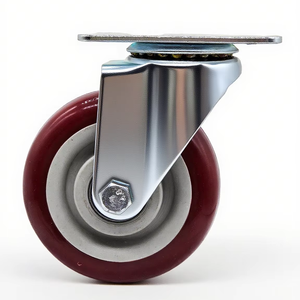 4-Zoll-Lenk rollen mit 100kg Tragfähigkeit 360-Grad-Kugellager Langlebiges Design für Wagen und Möbel - Product Image 3