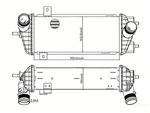 <span class=keywords><strong>Intercooler</strong></span> 28271-2A530 28271-2A440 pour <span class=keywords><strong>Hyundai</strong></span> <span class=keywords><strong>Tucson</strong></span> pour Sportage 1.7 2.0 CRDi Diesel - Product Image 2