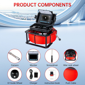 Cámara de Inspección de Alcantarillado HD 1080P con Sensor CMOS, <span class=keywords><strong>DVR</strong></span> de 16GB, Pantalla IPS de 4.3 Pulgadas, Resistente al Agua IP68, Batería de 4500mAh, Luces LED, 100 pies/30M, H.265 - Product Image 6