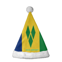 Chapeaux de Noël à la mode avec drapeau de Yap, confortables et en peluche, pour adultes, pour les fêtes de Noël et du Nouvel An