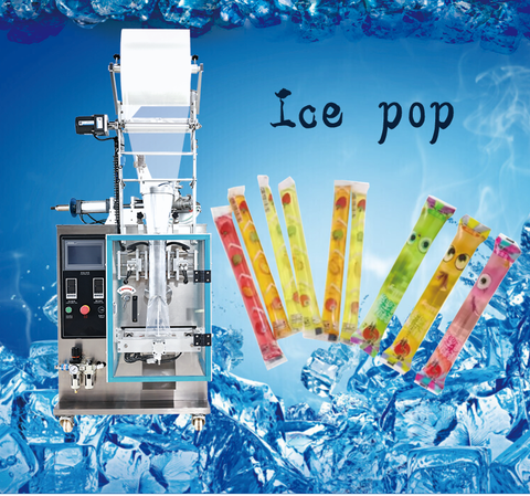 Automatic Ice Pop Lolly Cream Candy Water Popsicle Filling Stick Bag Jelly Pouch Liquid Packing Machine