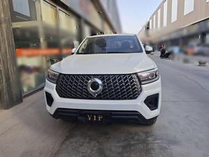 PICKUP D'OCCASION 2023 CHANGCHENG PAO COMMERCIAL EDITION 2.0T DIESEL AUTOMATIQUE 4X4 ELITE GW4D20M 4 <span class=keywords><strong>PORTES</strong></span> 5 PLACES <span class=keywords><strong>BLANC</strong></span> SUR NOIR - Product Image 1