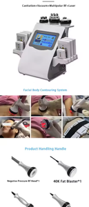 <b>Vacuum</b> Cavitation RF Machine with Laser Lipolysis – Skin Rejuvenation Wrinkle Reduction Collagen Stimulation - Product Image 5