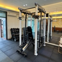 Équipement de gymnastique Smith 3-en-1 Poulie arrière multifonction en métal pour les exercices de bras, de poitrine et de jambes