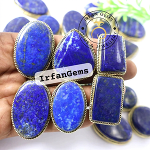 Pendentif rainuré en Lapis Lazuli 100% naturel de haute qualité, prix de gros, lot de pendentifs en Lapis Lazuli pour la fabrication de bijoux en macramé - Product Image 4